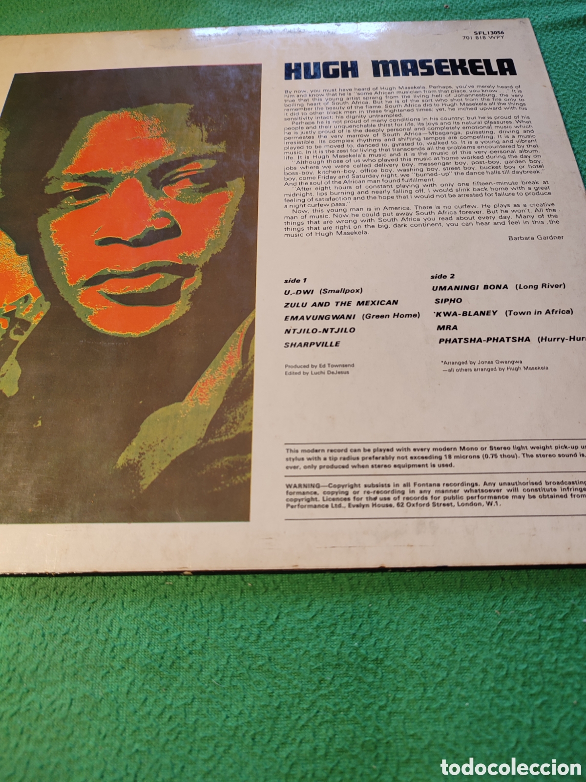 Discos de vinilo: Hugh Masekela - Same - Foto 2