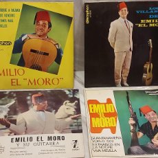Discos de vinilo: EMILIO EL 'MORO' / 4 EPS DE BUENA CALIDAD / VER LAS FOTOS / MBC. ***/***