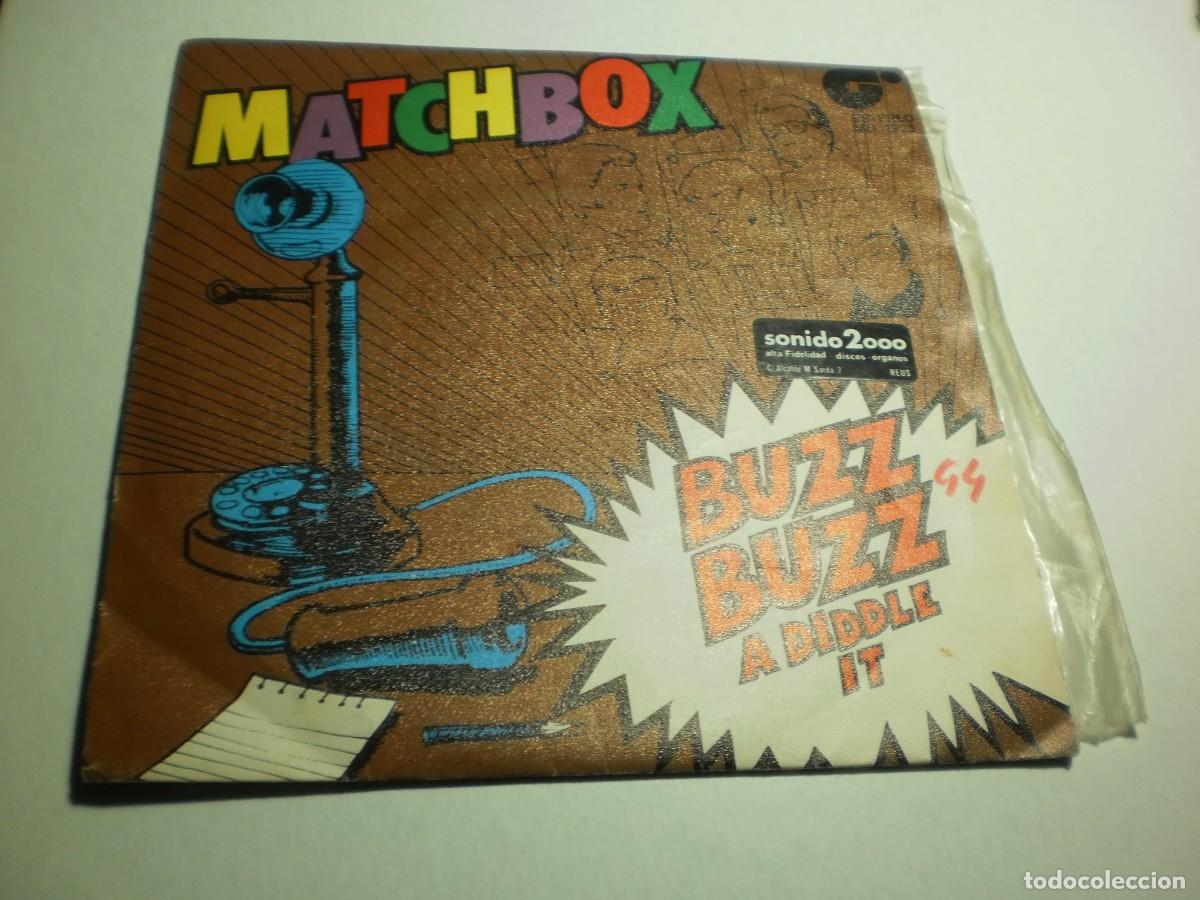 Discos de vinilo: single matchbox. buzz buzz a diddle it. every body needs. magnet 1980 spain (seminuevo) - Foto 1