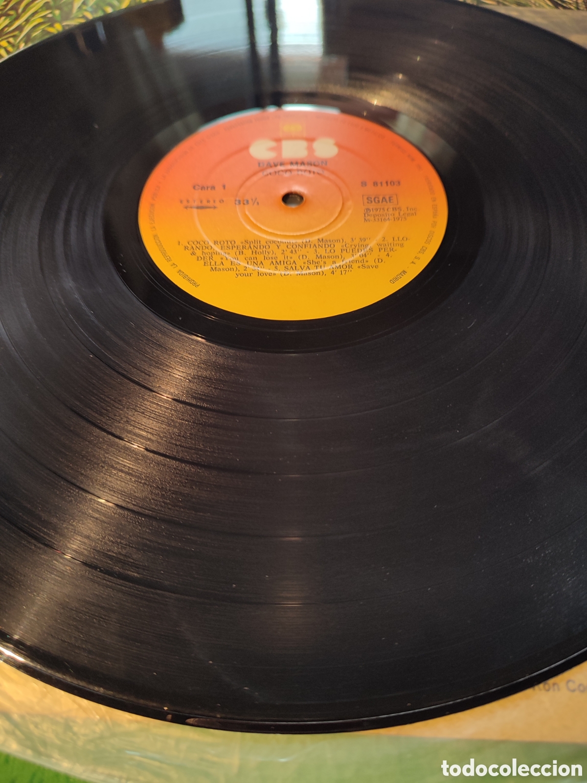Discos de vinilo: Dave Mason - Coco roto - Foto 3