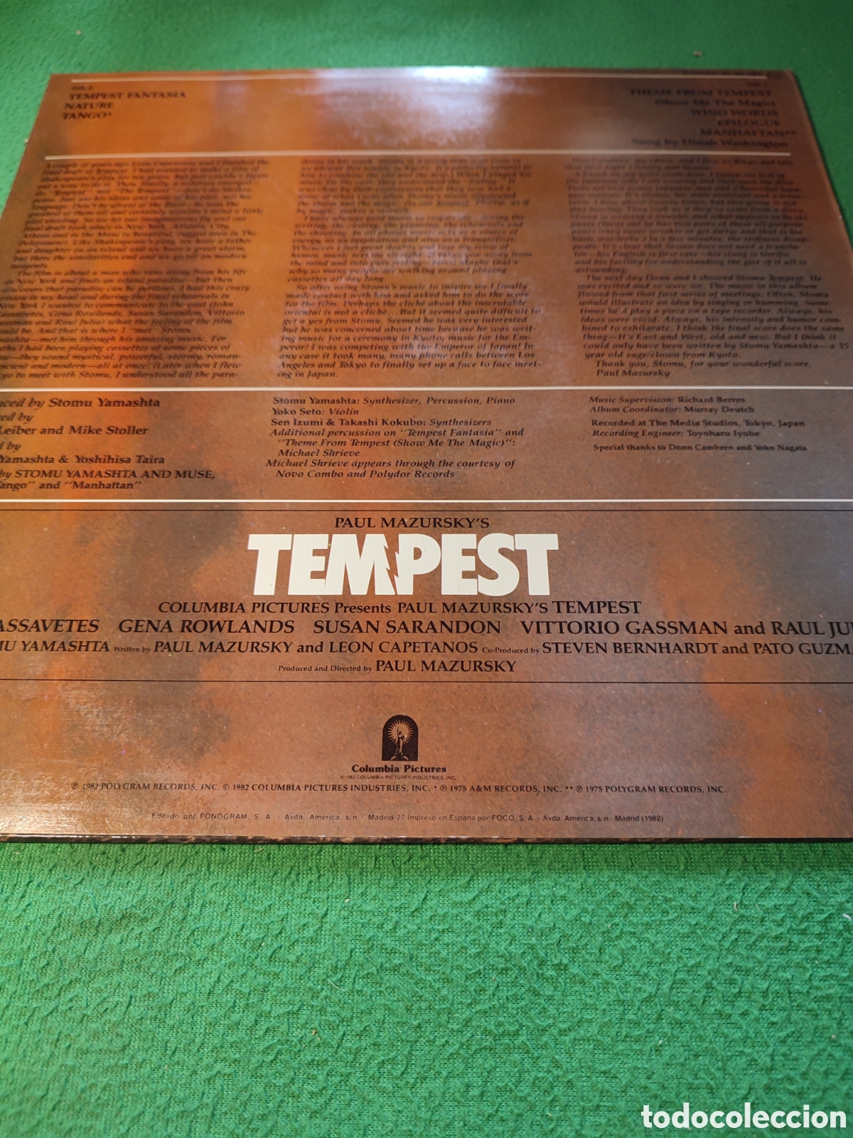 Discos de vinilo: Stomu Yamashta - BSO Tempest - Foto 2