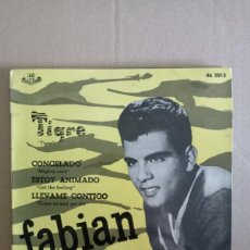 Discos de vinilo: FABIAN - TIGRE = TIGER (7”, EP, MONO) 1960