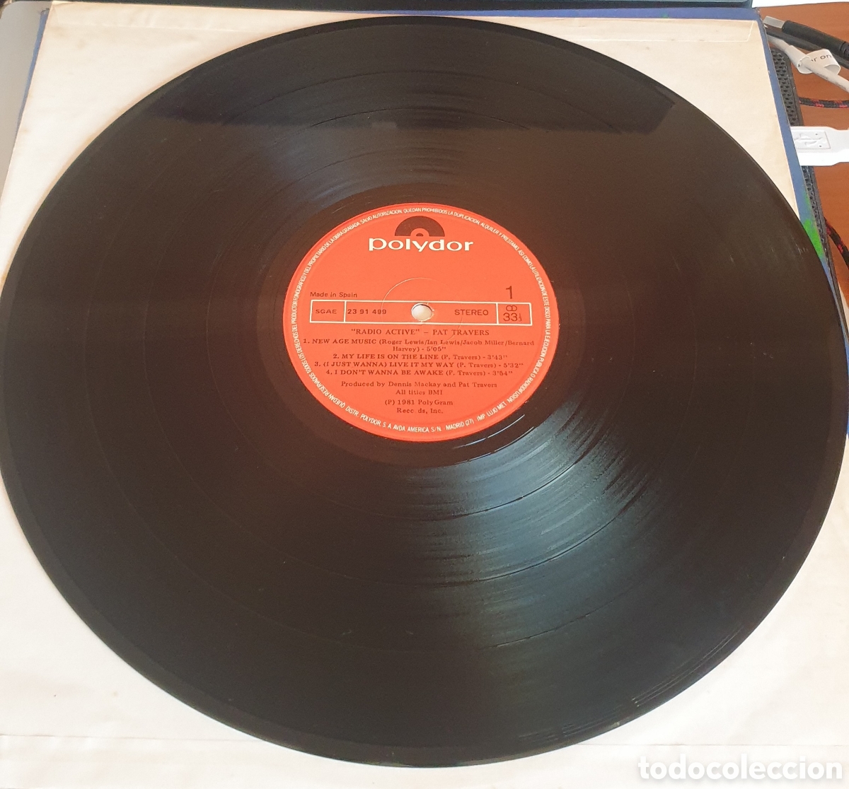 Discos de vinilo: Pat travers - radio active - Foto 2