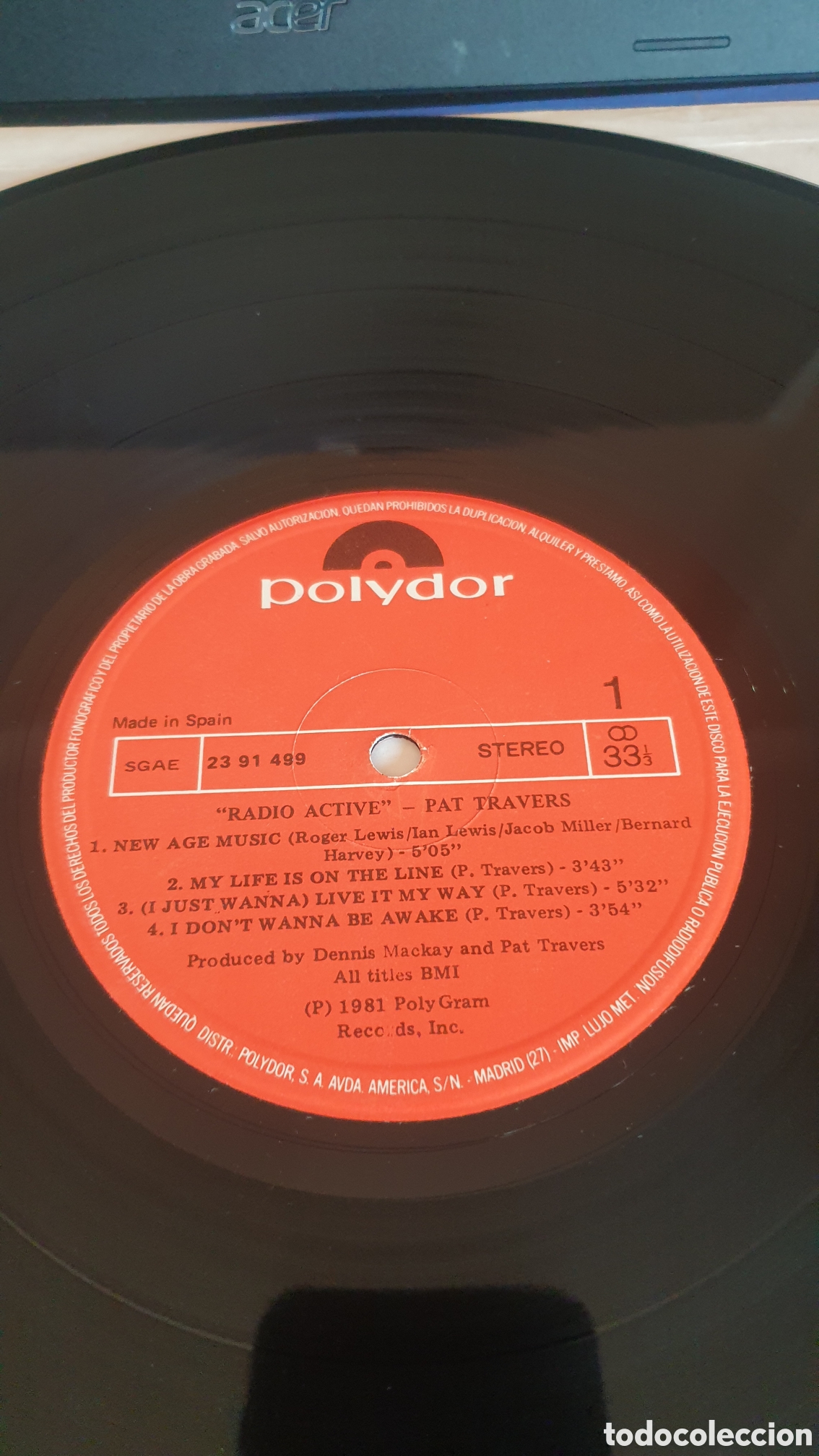 Discos de vinilo: Pat travers - radio active - Foto 3