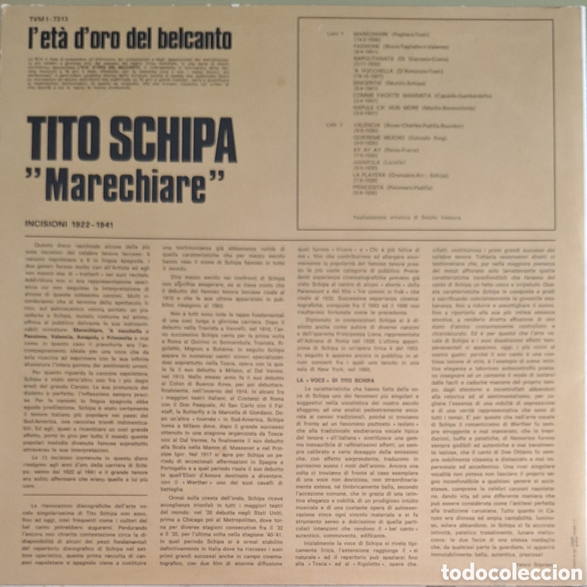 Discos de vinilo: Marechiare. Tito Schipa - Foto 2