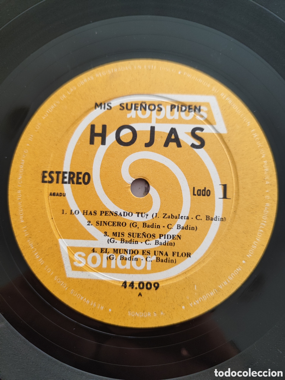 Discos de vinilo: HOJAS - MIS SUE&Ntilde;OS PIDEN - Foto 2