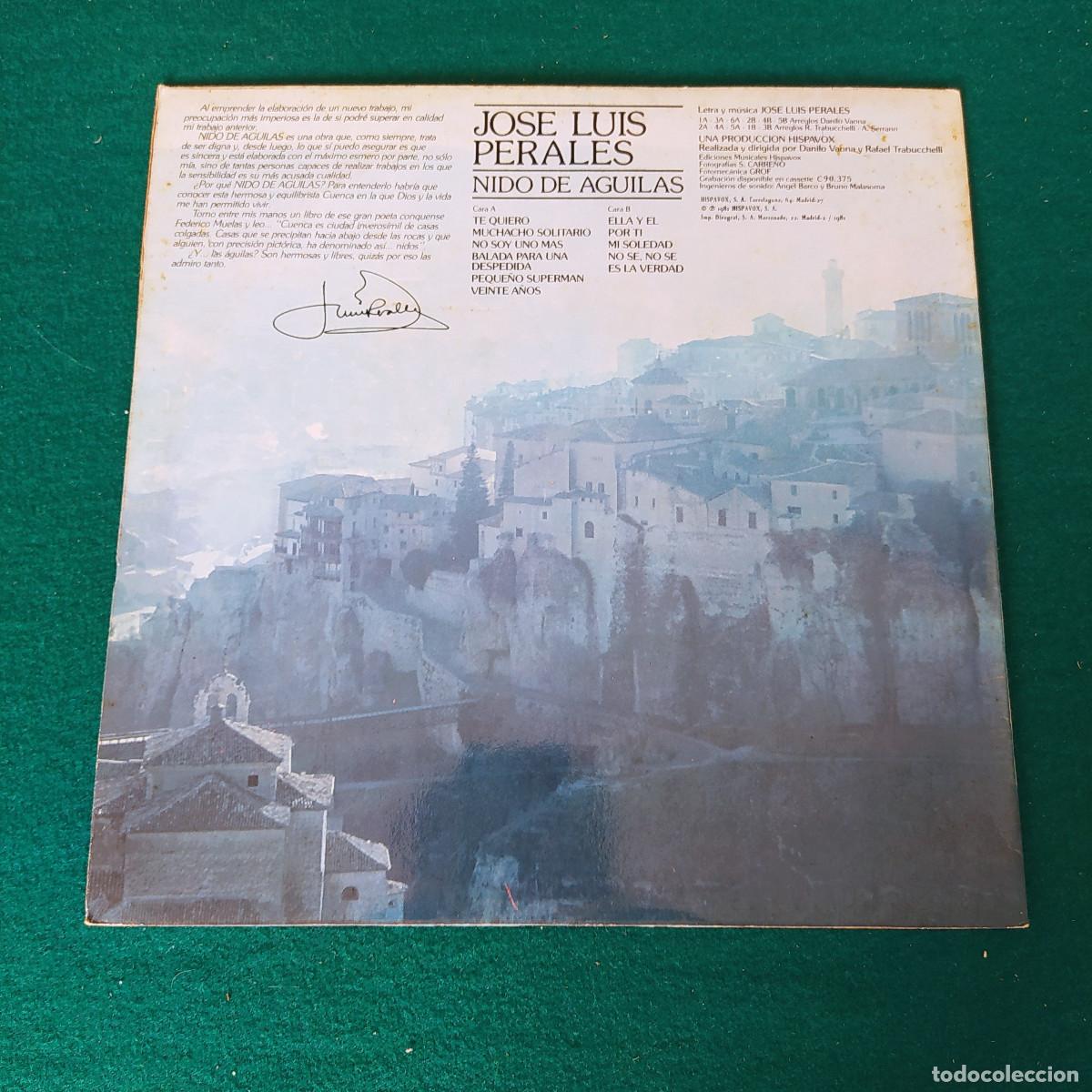 Discos de vinilo: Jose Luis Perales &ndash; Nido De &Aacute;guilas - Foto 2