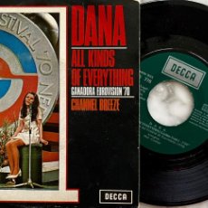 Discos de vinilo: DANA. ALL KINDS OF EVERYTHING. GANADORA EUROVISION 70. SINGLE ORIGINAL ESPAÑA 1970