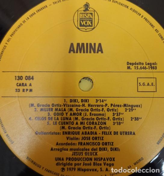 Discos de vinilo: AMINA, DIKI DIKI, HISPAVOX 1979, DISCO VINILO LP - Foto 3