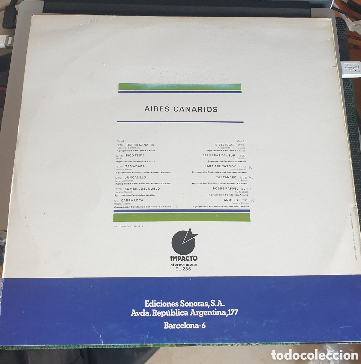 Discos de vinilo: Aires canarios. VV.AA - Foto 2