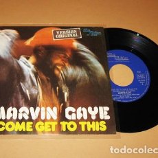 Discos de vinilo: MARVIN GAYE - COME GET TO THIS / DISTANT LOVER - SINGLE - 1974 - 2 GRANDES TEMAS EN UN DISCO