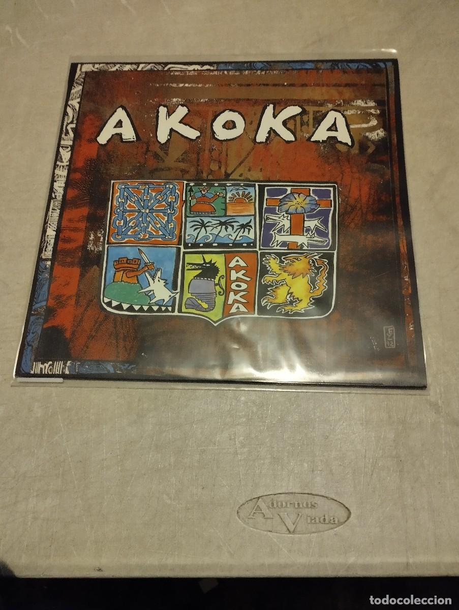 Discos de vinilo: Akoka LP Esp.1992 insert letras - Foto 1