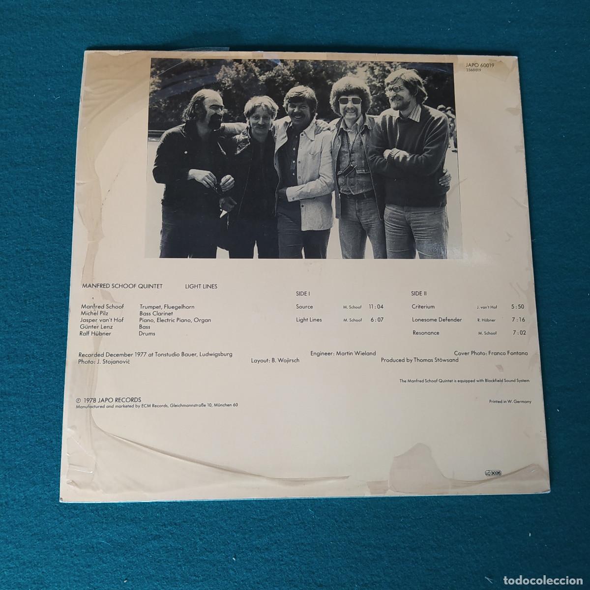Discos de vinilo: Manfred Schoof Quintet &ndash; Light Lines - Foto 2