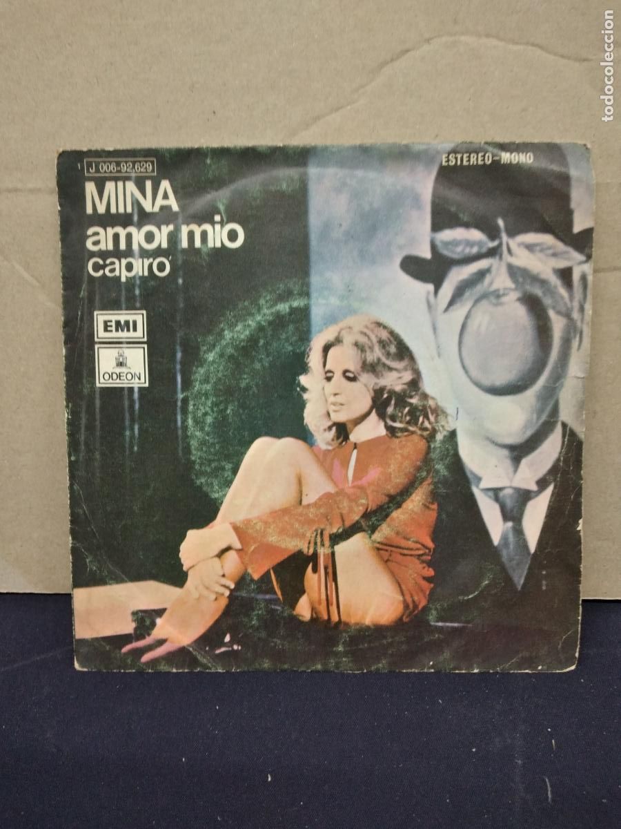 Discos de vinilo: MINA - AMOR MIO - CAPIRO - SINGLE EMI ODEON 1971. - Foto 1