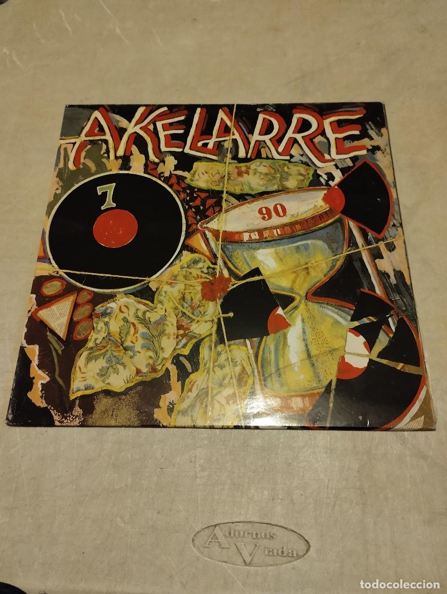 Discos de vinilo: Akelarre LP 7-90 insert letras - Foto 1