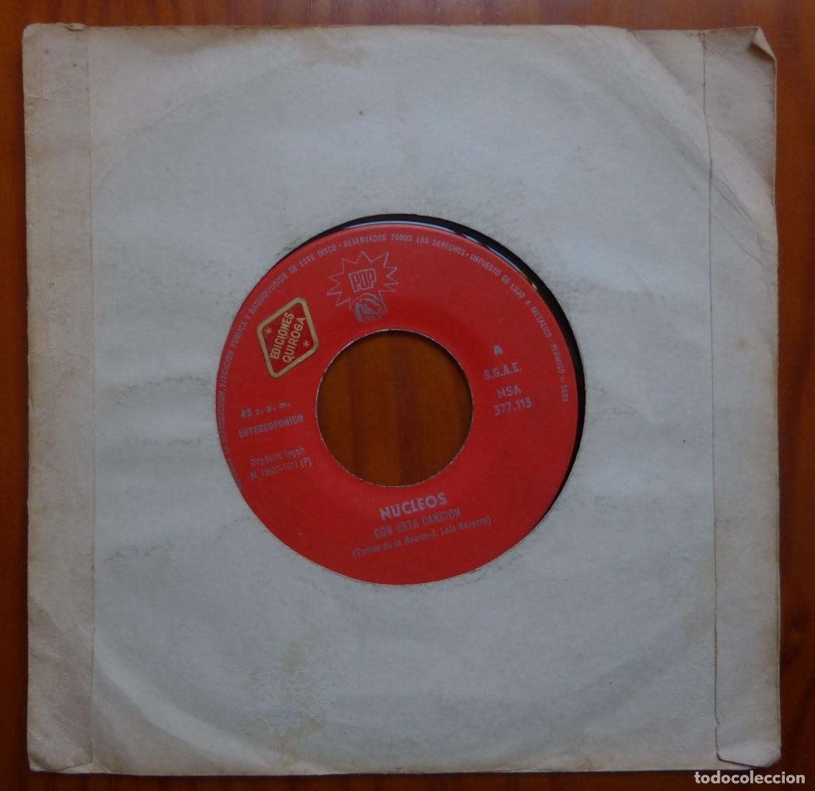 Discos de vinilo: NUCLEOS / CON ESTA CANCION / 1971 / SINGLE - Foto 1