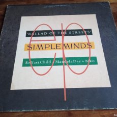 Discos de vinilo: SIMPLE MINDS - BALLAD OF THE STREET, BELFAST CHILD - MAXISINGLE ORIGINAL VIRGIN 1989