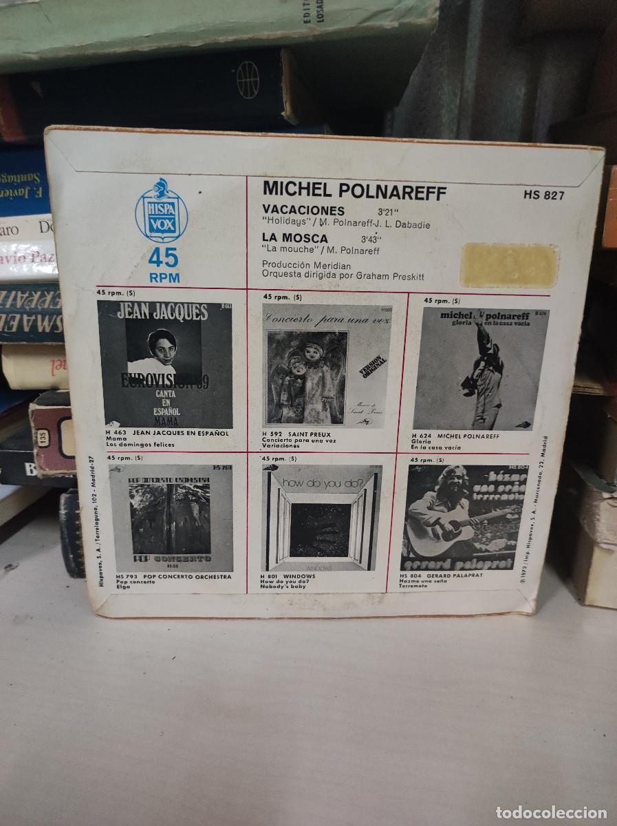 Discos de vinilo: Michel Polnareff &ndash; Vacaciones / La Mosca - Foto 2