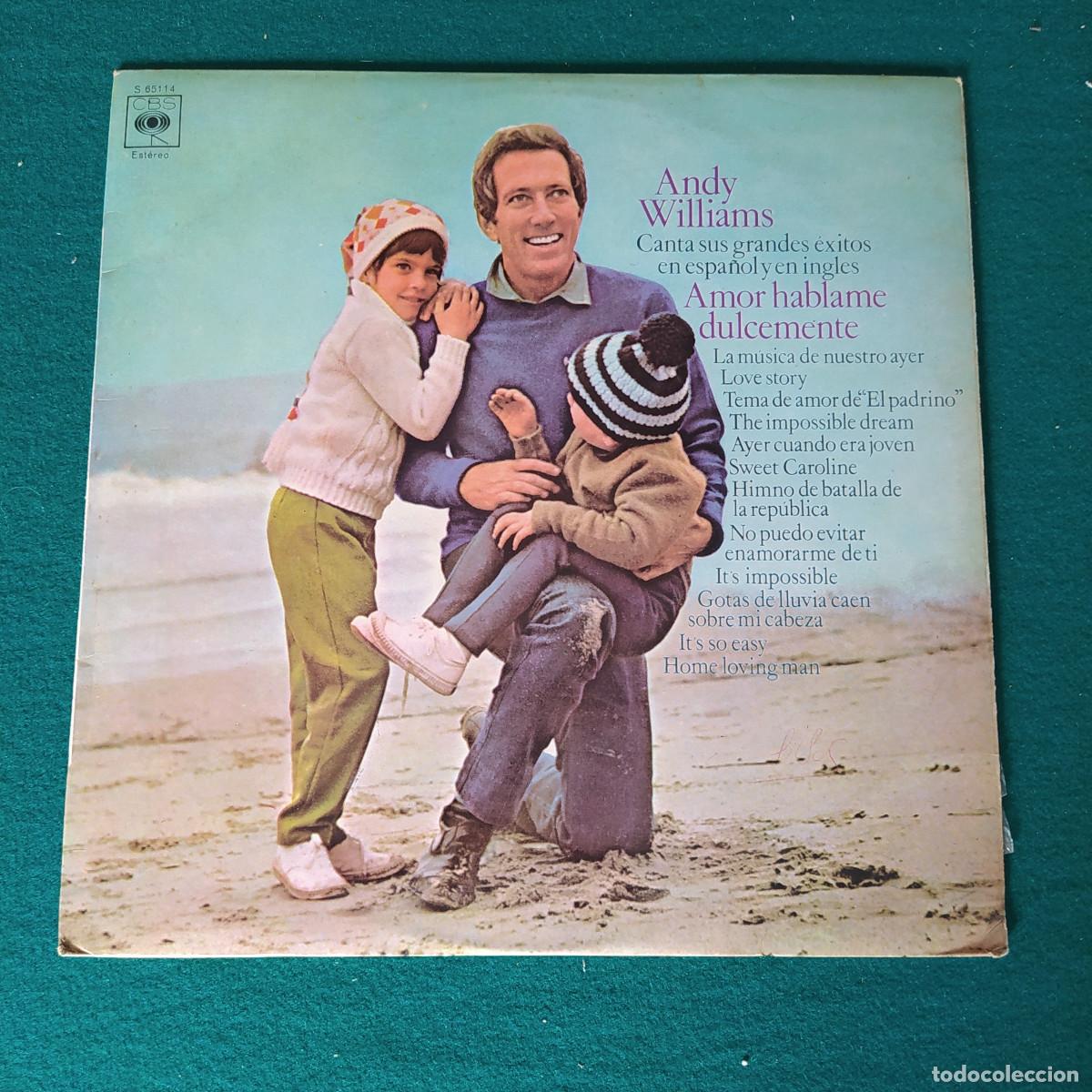 Discos de vinilo: Andy Williams &ndash; Amor Hablame Dulcemente - Foto 1