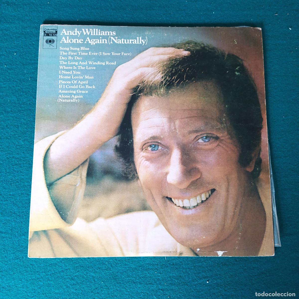 Discos de vinilo: Andy Williams &ndash; Alone Again (Naturally) - Foto 1