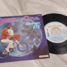 Discos de vinilo: ENRIQUE Y ANA / DÓNDE ESTÁS ETE / SINGLE-HISPAVOX-1983 / MBC. ***/***