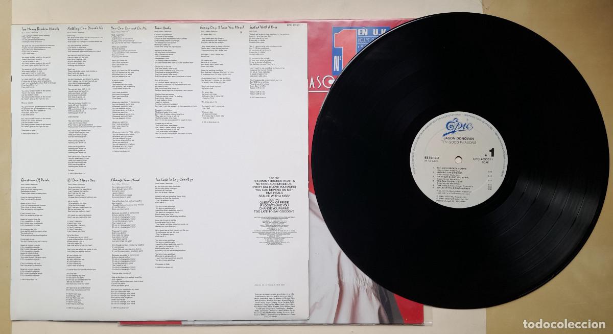 Discos de vinilo: JASON DONOVAN &rdquo;TEN GOOD REASON&rdquo; (46/89/1). - Foto 4
