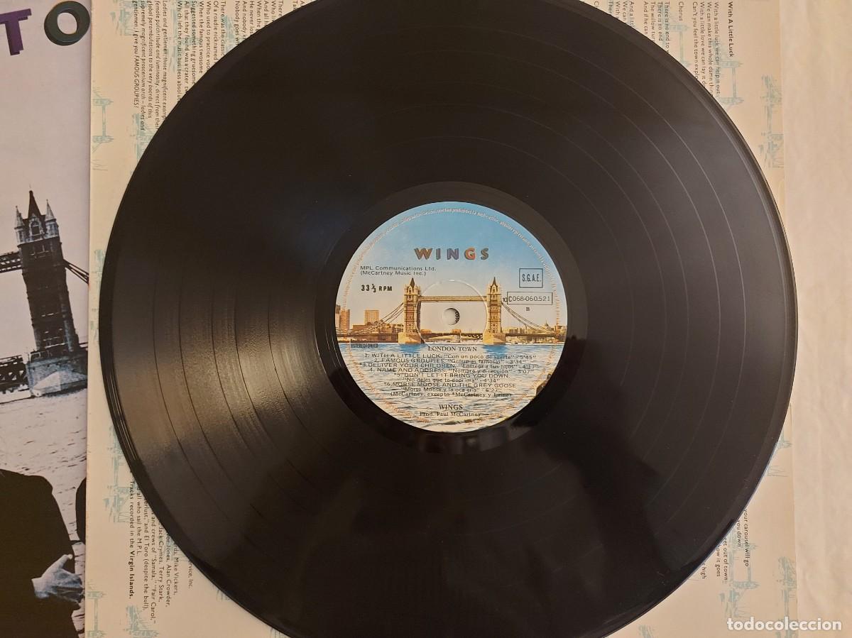 Discos de vinilo: LP Wings. London Town - Foto 3