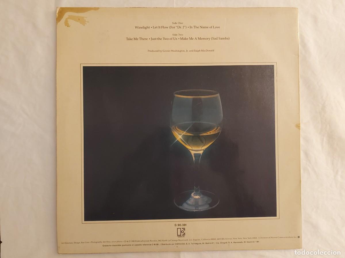 Discos de vinilo: LP Grover Washington Jr. Winelight - Foto 2