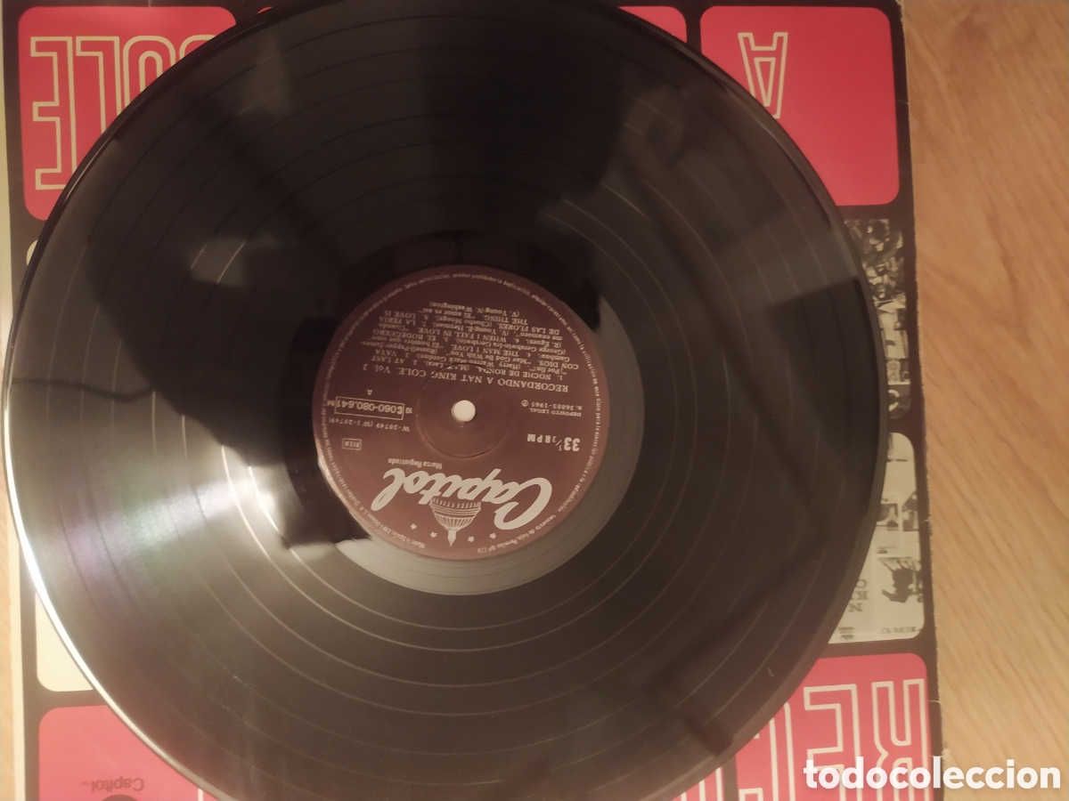Discos de vinilo: recordando a Nat King Cole lp - Foto 3