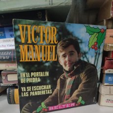 Discos de vinilo: VÍCTOR MANUEL – EN EL PORTALIN DE PIEDRA / YA SE ESCUCHAN LAS PANDERETAS