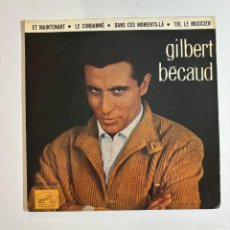 Discos de vinilo: GILBERT BECAUD. ORQUESTA RAYMOND BERNARD. LA VOZ DE SU AMO EPL13.787