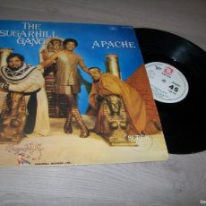 Discos de vinilo: THE SUGARHILL GANG - APACHE ..MAXISINGLE ORIGINAL ESPAÑOL DE 1982 - SERDISCO - ZAFIRO