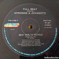 Discos de vinilo: FULL BEAT FEATURING AFROSIDE & JOVANOTTI - BEAT BOP TO BICYCLE (12”)