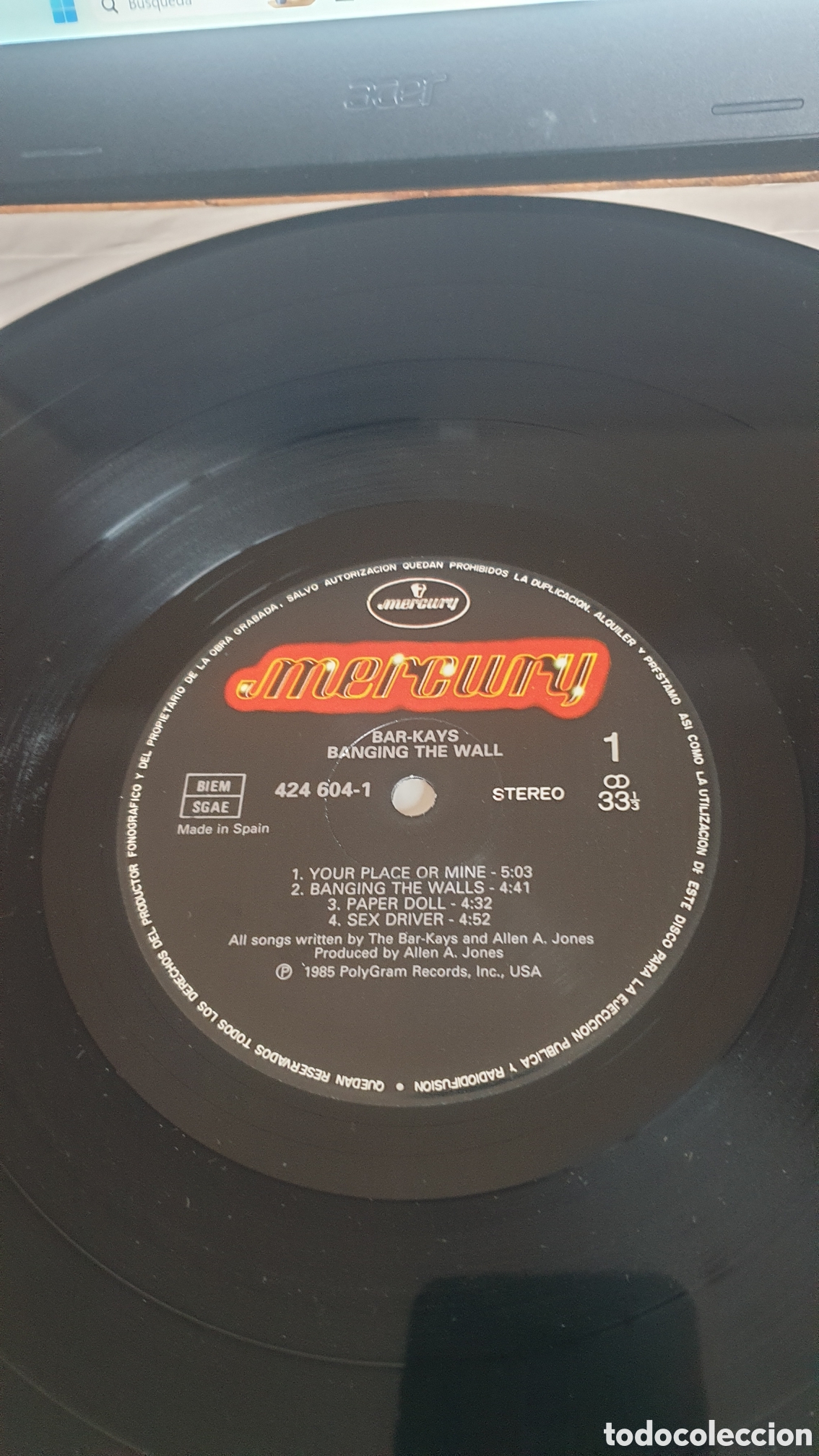 Discos de vinilo: The Bar-kays - banging the wall - Foto 3