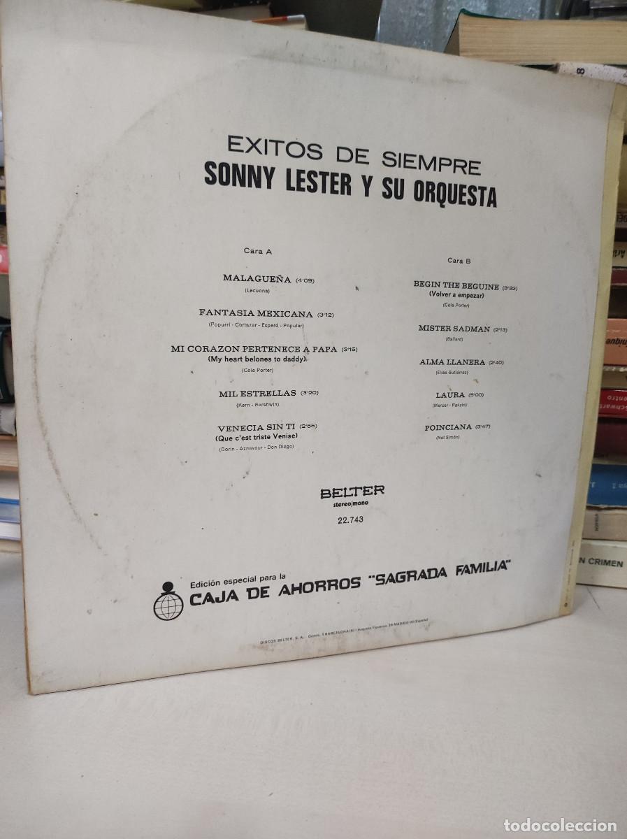 Discos de vinilo: EXITOS DE SIEMPRE SONNY LESTER Y SU ORQUESTA - Foto 2
