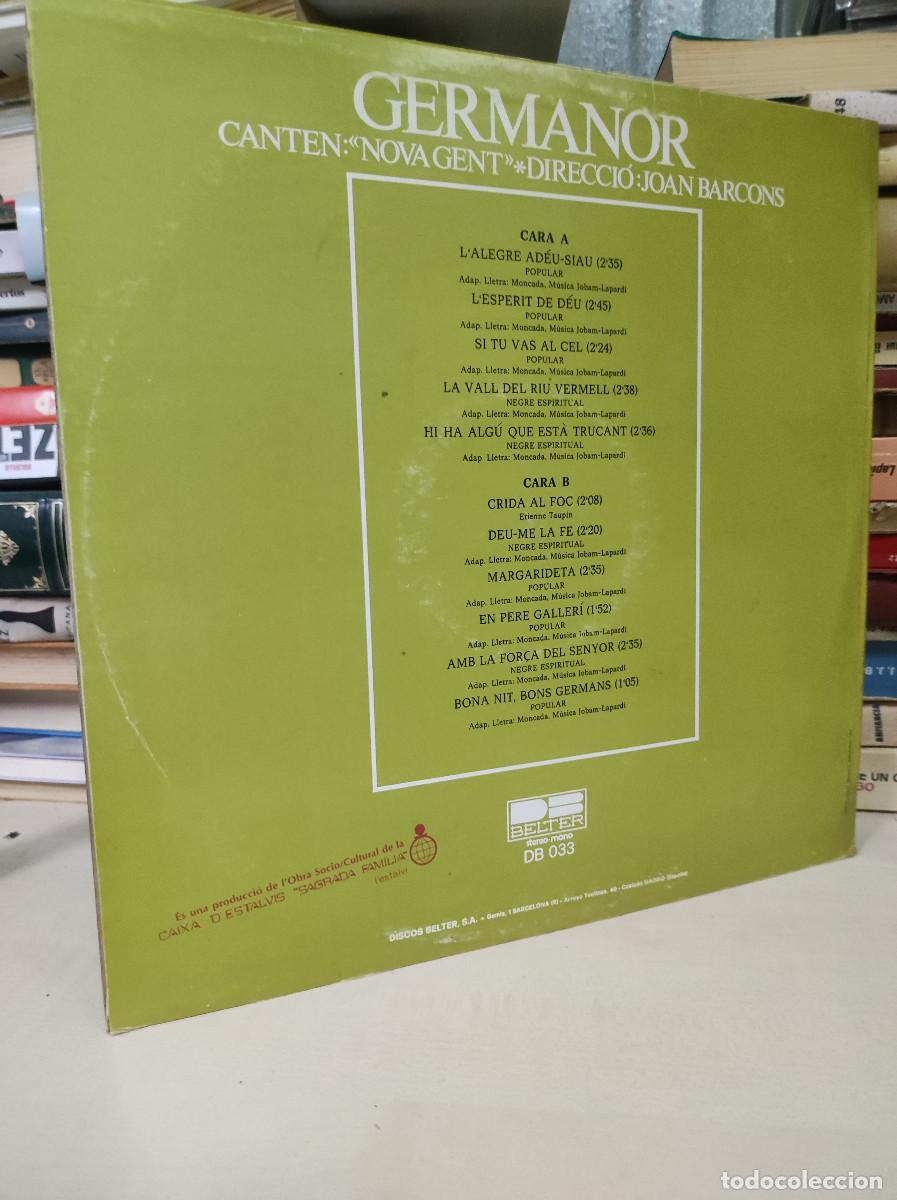 Discos de vinilo: germanor - canten: nova gent - direccio: joan barcons - Foto 2