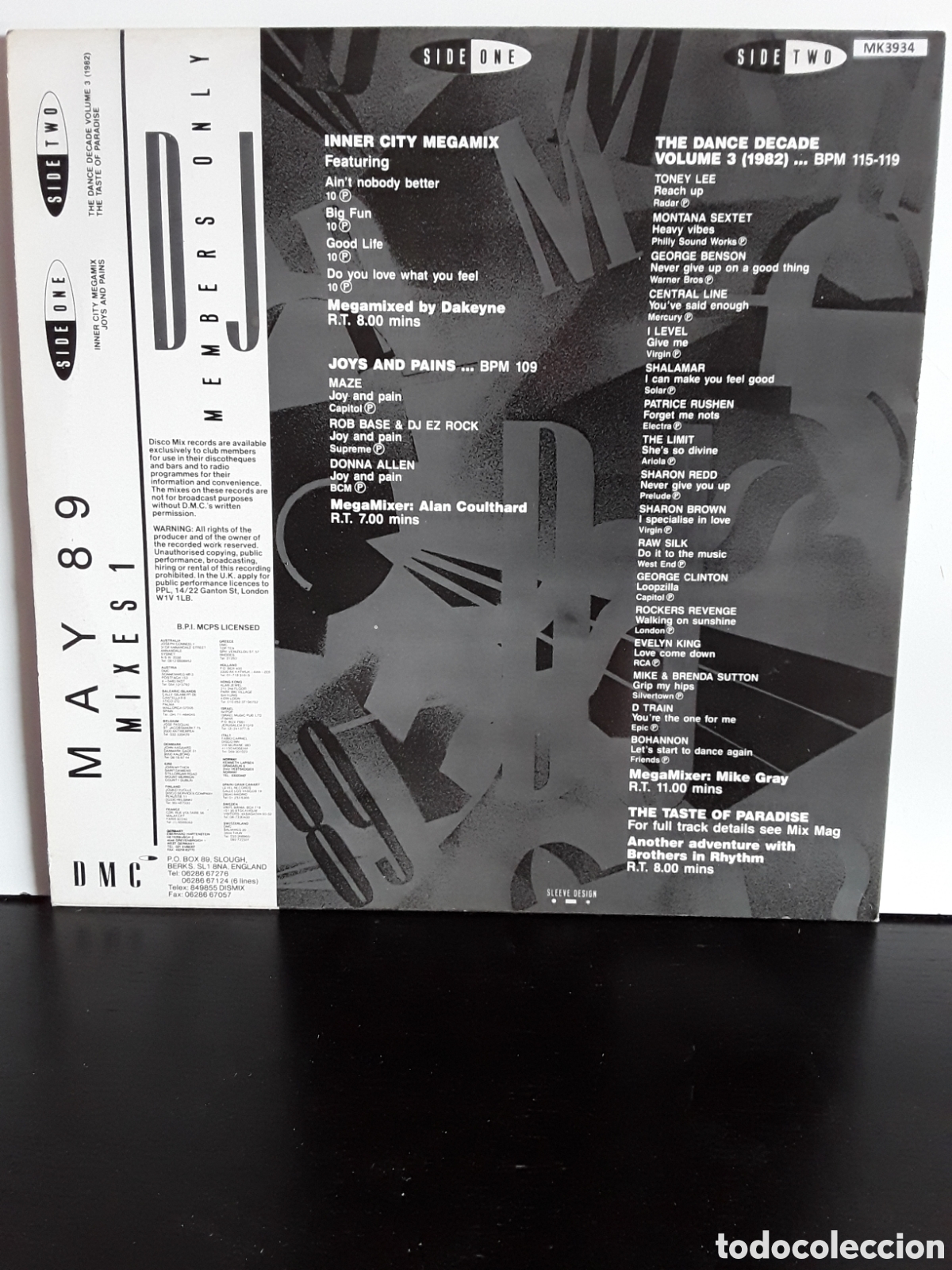 Discos de vinilo: May 89 - Mixes 1 - Foto 2