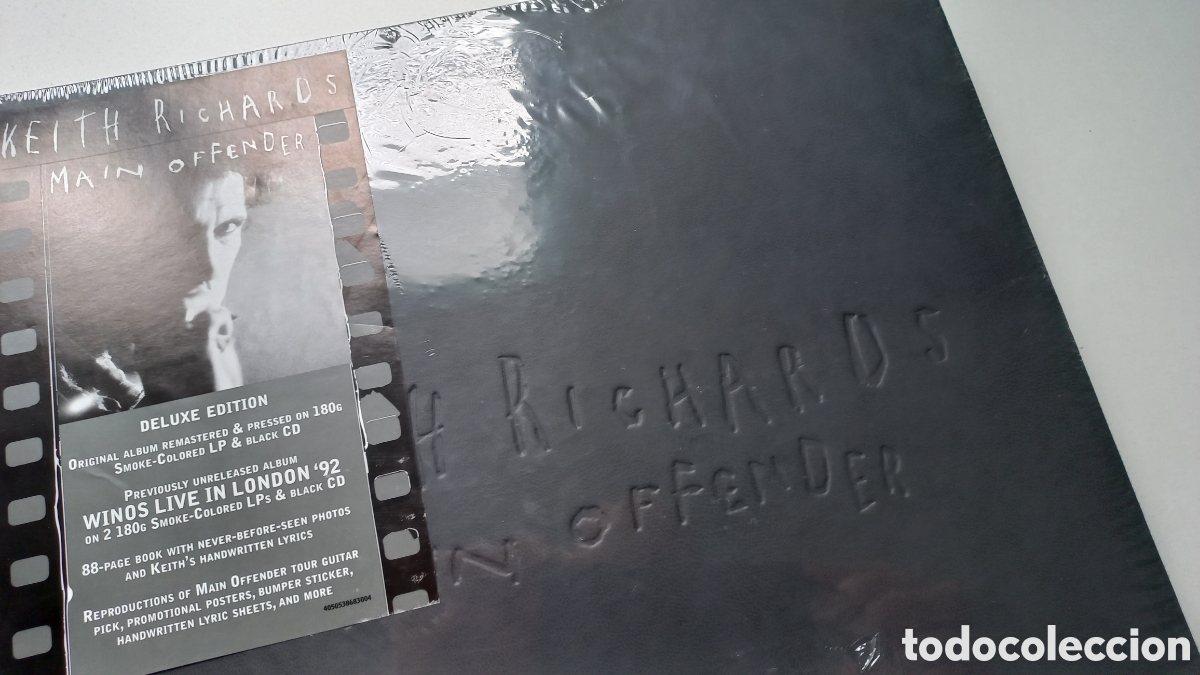 Discos de vinilo: ROLLING STONES KEITH RICHARDS MAIN OFFENDER DELUXE BOX LP CD - Foto 2