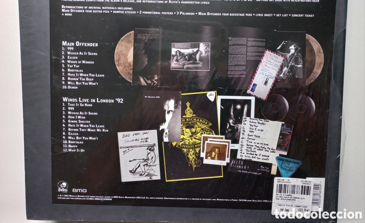 Discos de vinilo: ROLLING STONES KEITH RICHARDS MAIN OFFENDER DELUXE BOX LP CD - Foto 6