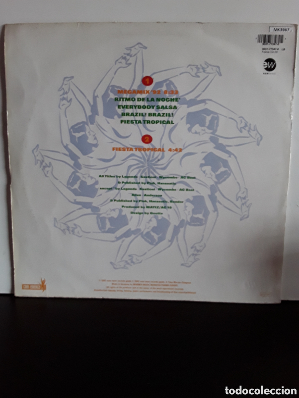 Discos de vinilo: Chocolate &lrm;&ndash; Megamix 92 - Foto 2