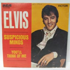 Discos de vinilo: ELVIS - SUSPICIOUS MINDS (7”, SINGLE)