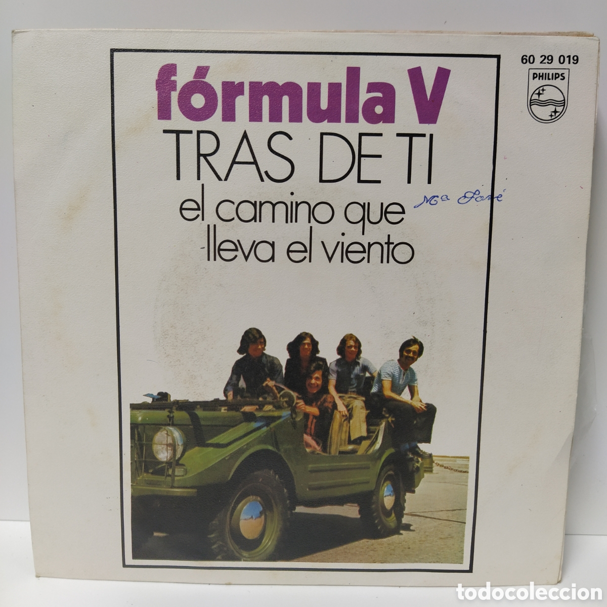 Discos de vinilo: Formula V - Tras De Ti (7&rdquo;, Single) - Foto 1