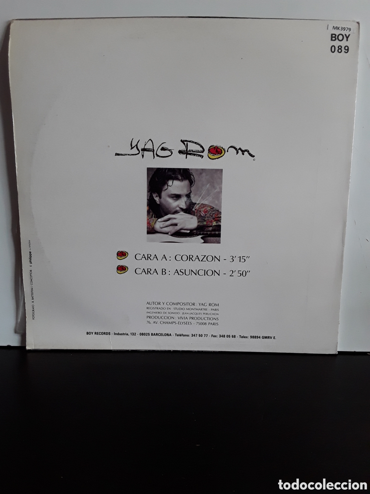 Discos de vinilo: Yağ R&ocirc;m &lrm;&ndash; Coraz&oacute;n / Asunci&oacute;n - Foto 2