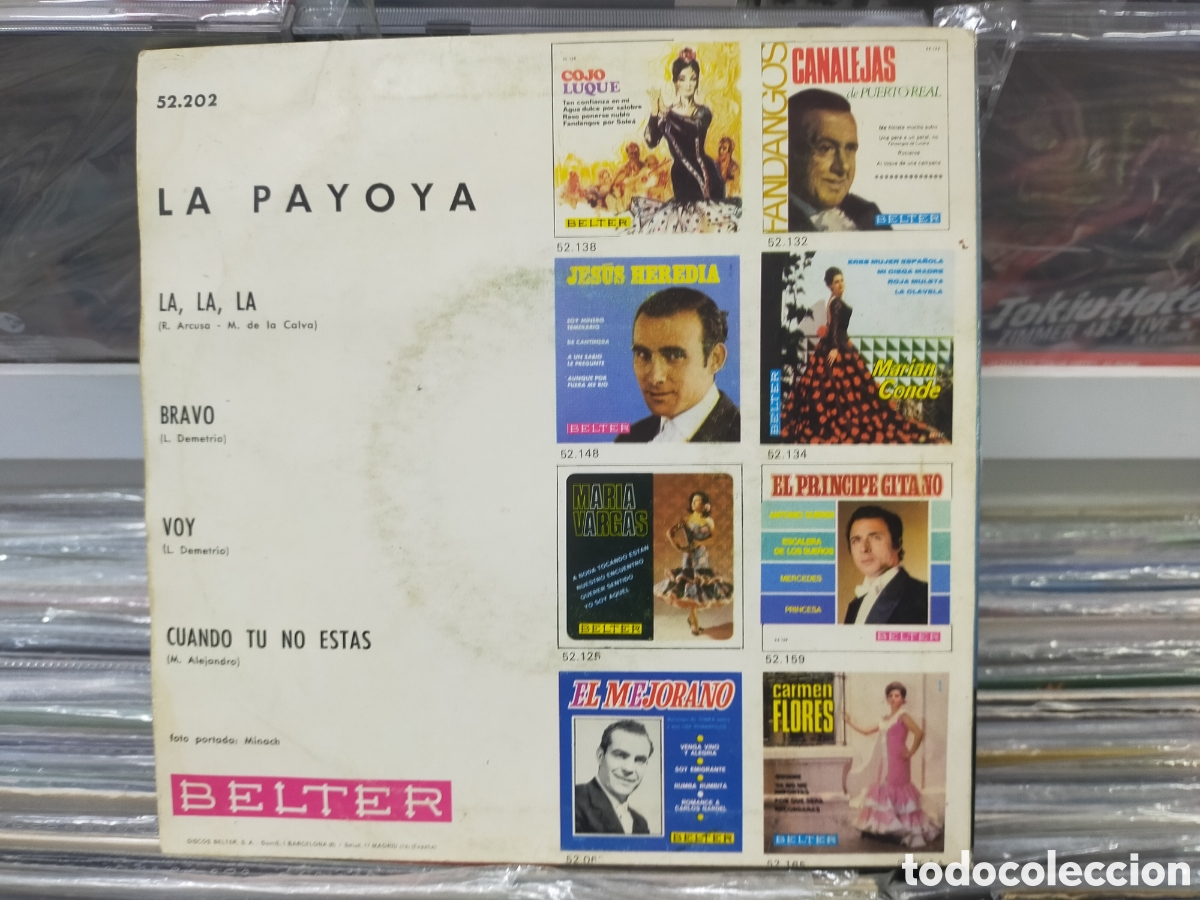 Discos de vinilo: La payoya ep la,la,la + 3 1968 - Foto 2
