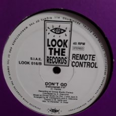 Discos de vinilo: REMOTE CONTROL ‎– DON'T GO