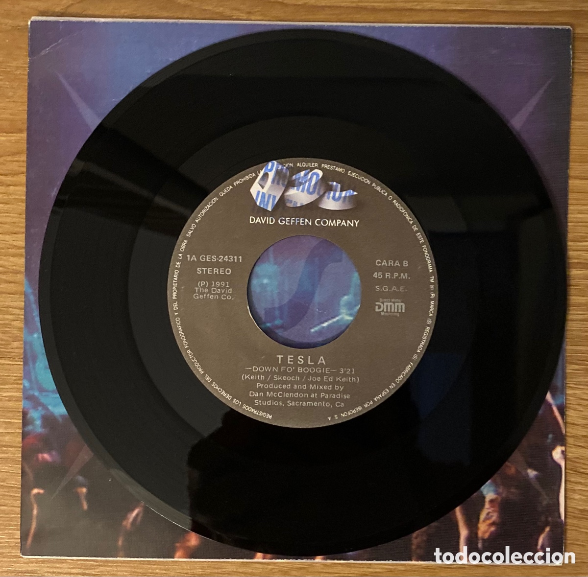 Discos de vinilo: Tesla. Signs (The clean version)- Down Fo&rsquo; Boogie. Single. - Foto 4