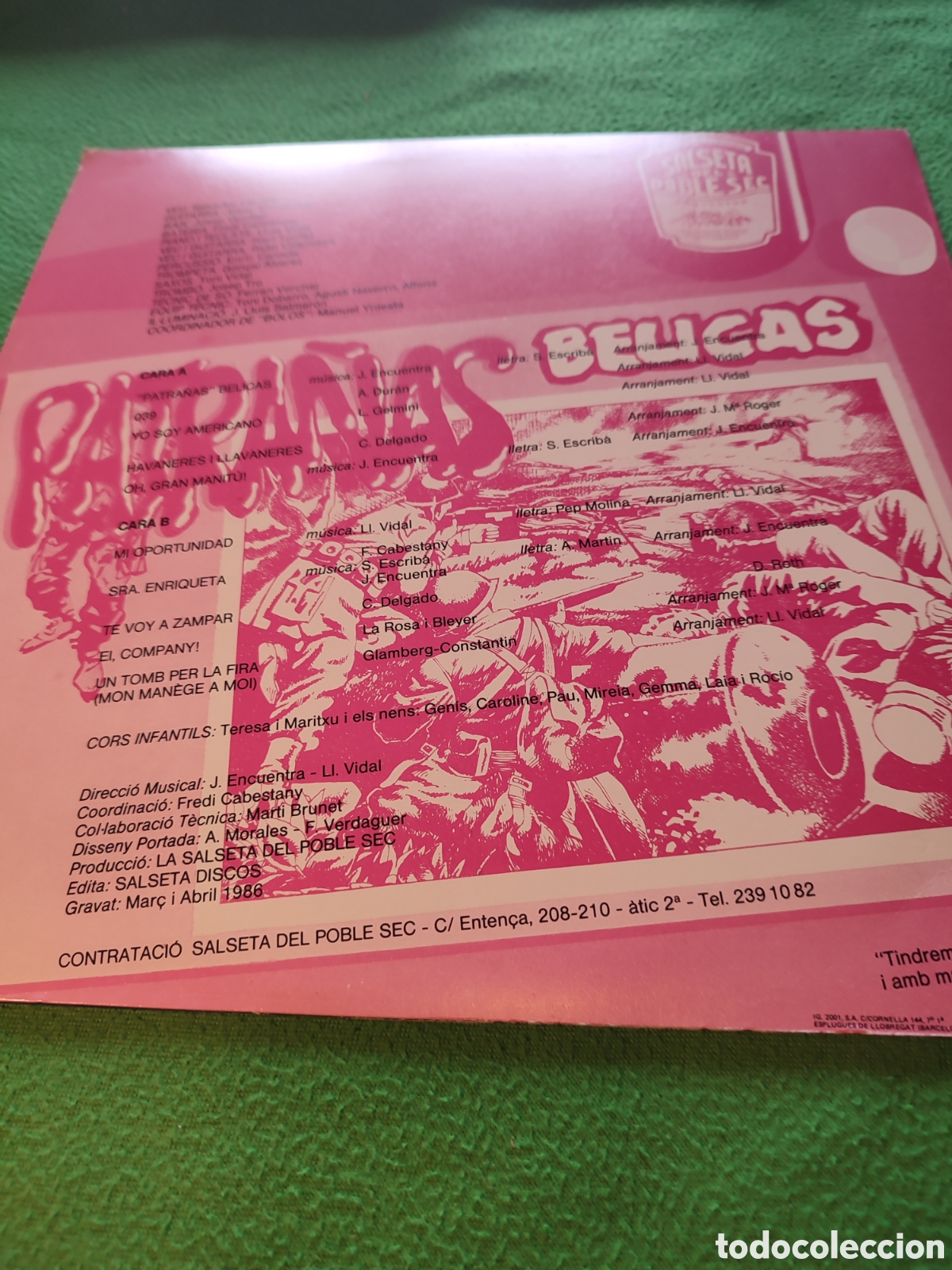 Discos de vinilo: Salseta del Poble Sec - Patra&ntilde;as B&eacute;licas - Foto 2