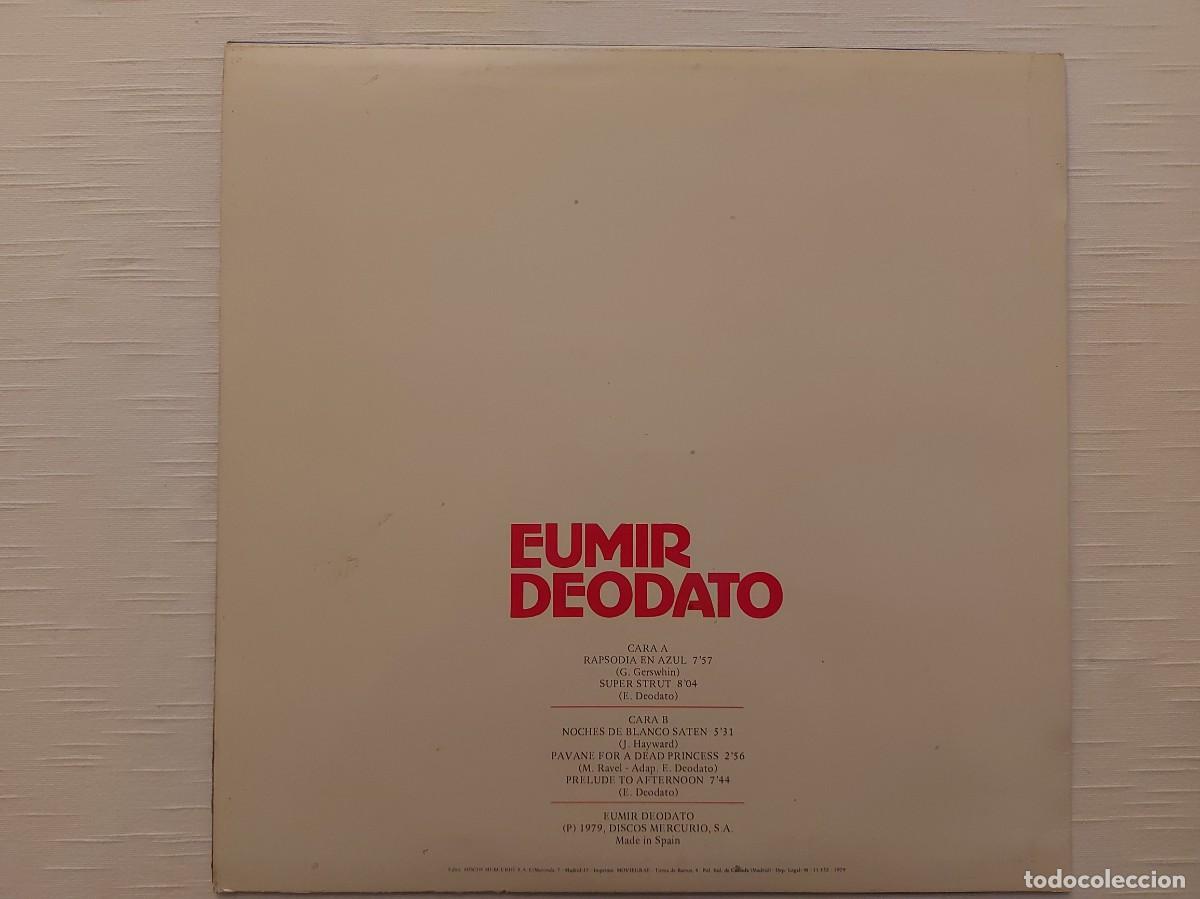 Discos de vinilo: LP Eumir Deodato. Noches de Blanco Saten - Foto 2