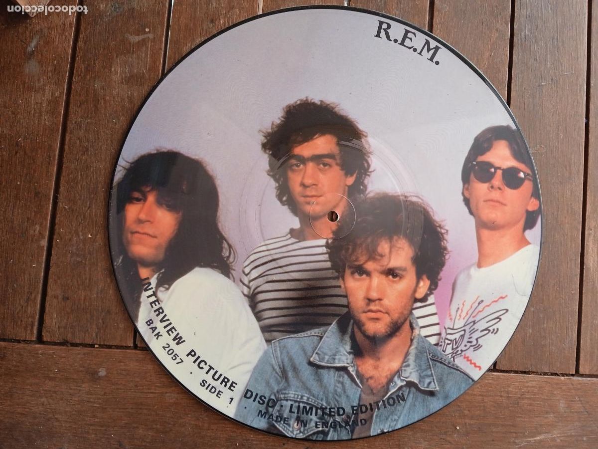Discos de vinilo: REM. R.E.M. LP Interview Picture Disc. LIMITED EDITION. - Foto 1