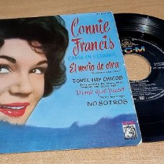 Discos de vinilo: CONNIE FRANCIS EL NOVIO DE OTRA CANTA EN ESPAÑOL EP VINILO DEL AÑO 1960 ESPAÑA CONTIENE 4 TEMAS